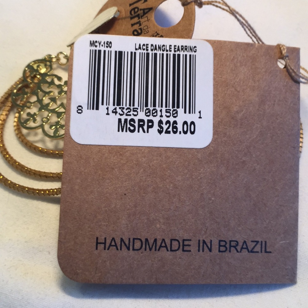 ‼️Sold Out‼️Art da Terra "Golden Grass" Dangle Earrings - Picture 6 of 7